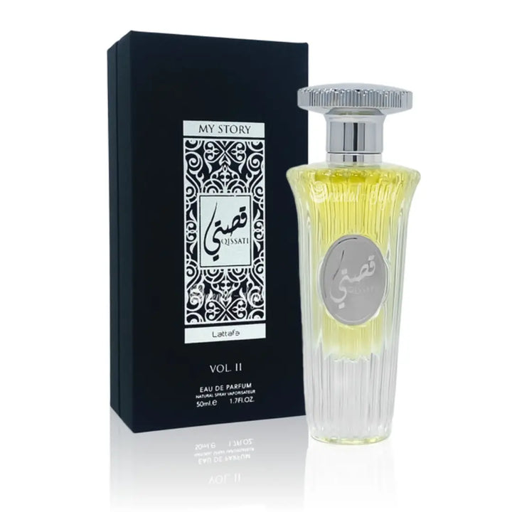 عطر قصتي الأسود للنساء من ماركة لطافة